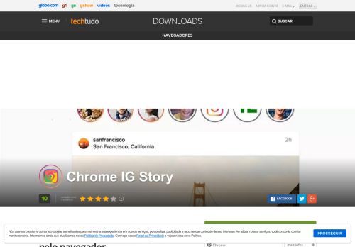 
                            3. Chrome IG Story | Download | TechTudo
