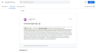 
                            3. Chrome login loop - Google Product Forums