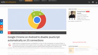 
                            12. Chrome on Android to disable JavaScript automatically on 2G ...