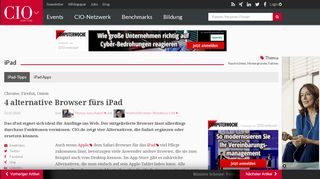
                            12. Chrome, Opera Coast, Dolphin: 7 alternative Browser fürs iPad - cio.de