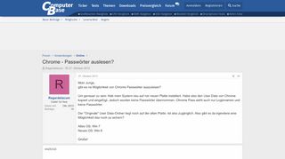 
                            5. Chrome - Passwörter auslesen? | ComputerBase Forum