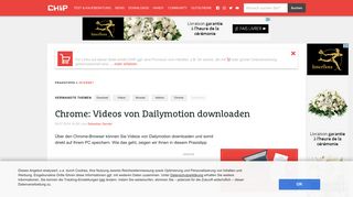
                            5. Chrome: Videos von Dailymotion downloaden - CHIP