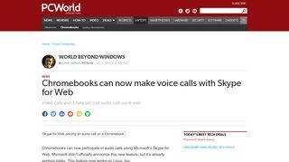 
                            12. Chromebooks can now make voice calls with Skype for Web | PCWorld