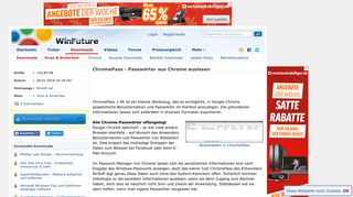 
                            2. ChromePass - Passwörter aus Chrome auslesen Download - WinFuture