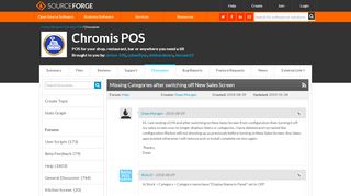 
                            10. Chromis POS / Discussion / Help:Missing Categories after switching ...