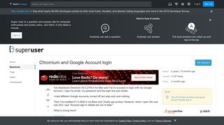 
                            6. Chromium and Google Account login - Super User