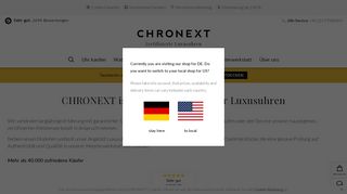 
                            11. CHRONEXT - Die Plattform für Luxusuhren