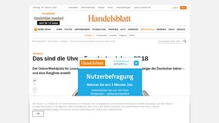 
                            13. Chrono24: Das sind die Uhren-Trends des Jahres 2018 - Handelsblatt