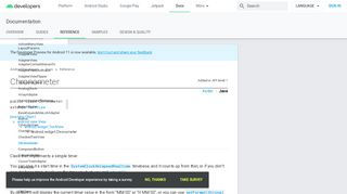 
                            5. Chronometer | Android Developers