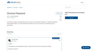 
                            3. Chronos Password – CloudReady