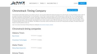 
                            13. Chronotrack Timing Company - Race Entry