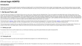 
                            4. chroot login HOWTO