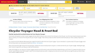 
                            13. Chrysler Voyager Hood & Front End | Advance Auto Parts