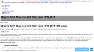 
                            10. Chương Trình Thực Tập Sinh Tiềm Năng FPTS 2019 - Internship