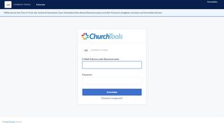 
                            4. Church Tools - login