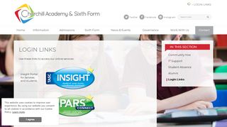 
                            4. Churchill Academy & Sixth Form - Login Links