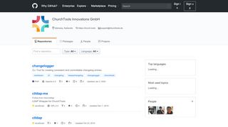 
                            9. ChurchTools Innovations GmbH · GitHub