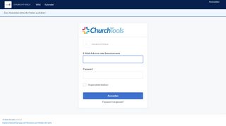 
                            3. Churchtools - login