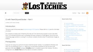
                            7. CI with TeamCity and Docker – Part 1 · Los Techies