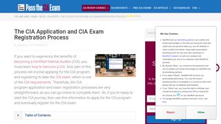 
                            7. CIA Exam Registration and Application Process: Are You Ready?