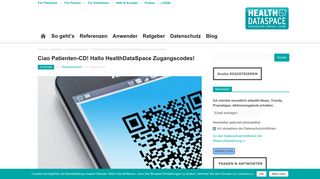 
                            7. Ciao Patienten-CD! Hallo HealthDataSpace Zugangscodes ...