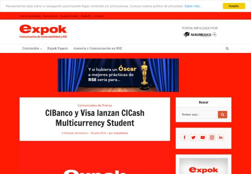 
                            10. CIBanco y Visa lanzan CICash Multicurrency Student – ExpokNews