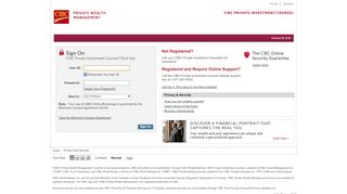 
                            1. CIBC Private Wealth Management - Sign On