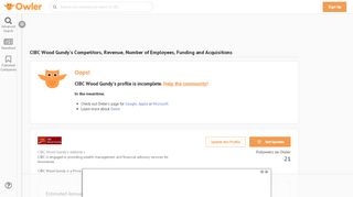 
                            6. CIBC Wood Gundy Competitors, Revenue and Employees - Owler ...