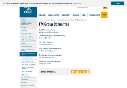 
                            10. CIBSE - Facilities Management (FM) Group Committee