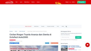 
                            5. Cicilan Ringan Toyota Avanza dan Sienta di Octofest Auto2000 ...