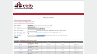 
                            2. CIDB Register of Contractors