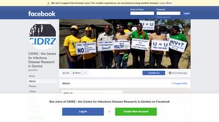 
                            7. CIDRZ - the Centre for Infectious Disease Research in ... - Facebook