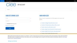 
                            1. CIEE My Account