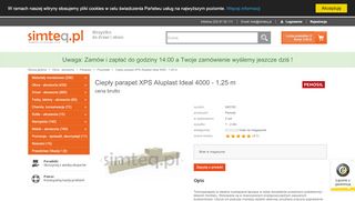 
                            11. Ciepły parapet XPS - Aluplast Ideal 4000 - 1,25 m - Simteq.pl - Sklep z ...