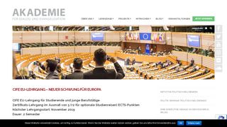 
                            1. CIFE EU-Lehrgang - Neuer Schwung für Europa - Akademie für ...