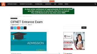 
                            3. CIFNET Entrance Exam | AglaSem Admission