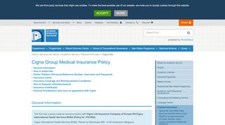 
                            8. Cigna Group Medical Insurance Policy • European University Institute