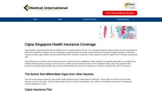 
                            9. Cigna Singapore | Global Expat Health Insurance | Medical Coverage