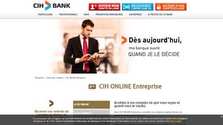 
                            4. CIH ONLINE Entreprise | CIH BANK