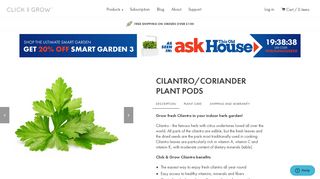 
                            7. Cilantro/Coriander Plant Pods | Click & Grow