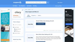 
                            8. Cilory Coupons, Coupon Codes & Offers 23 Feb 2019 - Couponraja ...