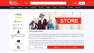 
                            13. Cilory Coupons | Flat ₹400 Off Promo Code | February 2019