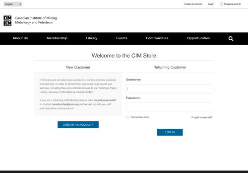 
                            3. CIM Store. Login