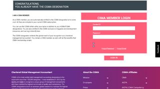 
                            8. CIMA login - Chartered Global Management Accountant