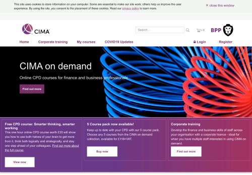 
                            6. CIMA on demand | Flexible online training for on-the-go professionals