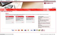 
                            9. CIMB e-Merchant Services