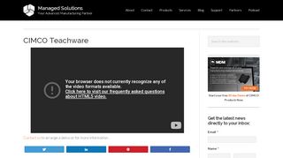 
                            8. CIMCO Teachware - Managed Solutions