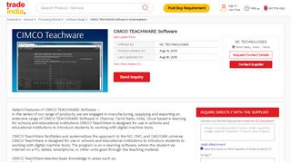 
                            12. CIMCO TEACHWARE Software in Kodambakkam, Chennai - NC ...