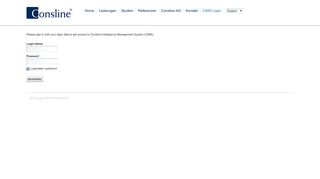 
                            1. CIMS Login - Consline AG