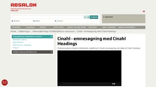 
                            8. Cinahl - emnesøgning med Cinahl Headings | Biblioteket ...